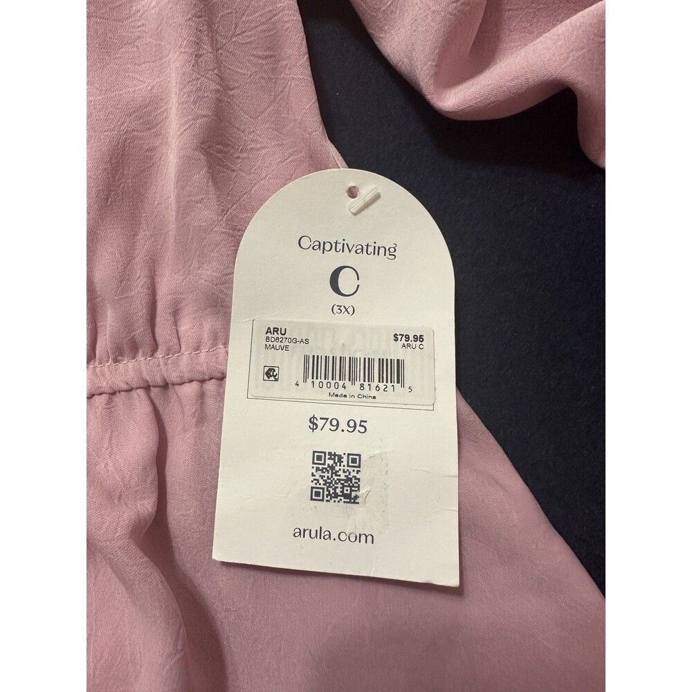 Arula Mauve Pink Womens Size C 3X Mini Dress Style BD6270G-AS New NWT - Picture 8 of 12
